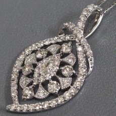 画像2: Pt900/850ダイヤモンドペンダント D2.00 8.8g AJ付45cm (2)