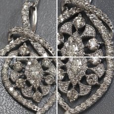 画像4: Pt900/850ダイヤモンドペンダント D2.00 8.8g AJ付45cm (4)