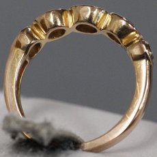 画像5: K18PGローズカットダイヤモンドリング D0.57 3.3g #7.5 鑑別カード (5)