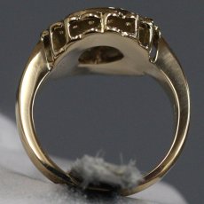 画像5: K18ブラックオパールダイヤモンドリング BkO0.836 D0.26 7.2g #9 鑑別カード (5)