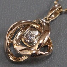 画像3: K18PGダイヤモンドダンシングペンダント D0.503 3.8g AJ付45cm (3)