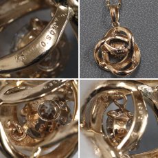 画像4: K18PGダイヤモンドダンシングペンダント D0.503 3.8g AJ付45cm (4)