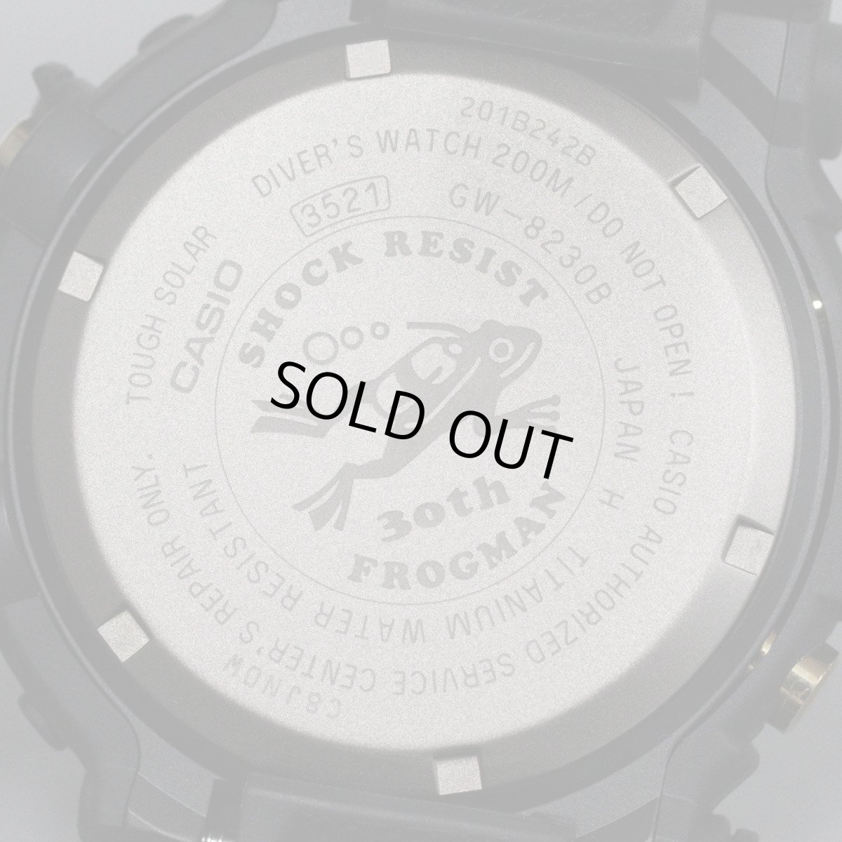 画像6: カシオ G-SHOCK MASTER OF G-SEA FROGMAN(GW-8230B-9AJR)フロッグマン30周年記念モデル (6)