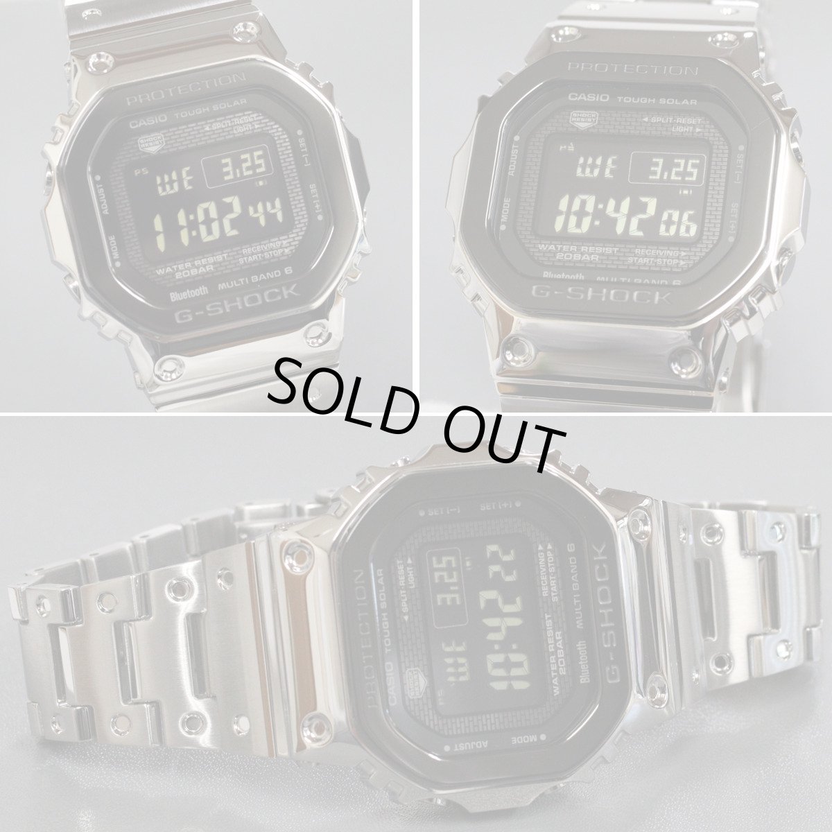 画像2: カシオ G-SHOCK フルメタル 5000シリーズ オクタゴンブラックベゼル(GMW-B5000BT-1JF) (2)
