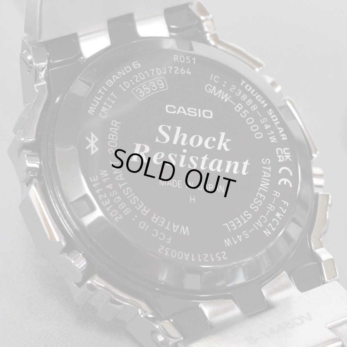 画像7: カシオ G-SHOCK フルメタル 5000シリーズ オクタゴンブラックベゼル(GMW-B5000BT-1JF) (7)