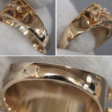 画像6: K18PGダイヤモンドリング D0.56 7.0g #12.5 (6)