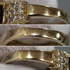 画像6: K18サファイアダイヤモンドリング S2.643 D0.97 8.8g #15 ソーティング (6)