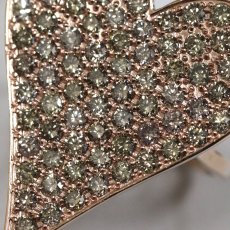 画像3: K18PGダイヤモンドリング ハートモチーフ D2.00 4.0g #12 (3)