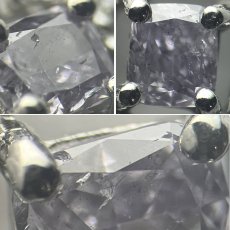 画像4: Pt950/850パープルダイヤモンド/ダイヤモンドネックレス D0.088 D0.11 2.3g AJ付45cm 鑑定書 (4)