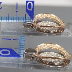 画像6: 750PG/WG ダイヤモンドペンダントトップ D1.22 7.3g (6)
