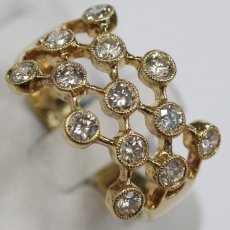 画像4: K18ダイヤモンドリング D0.90 5.4g #14 (4)