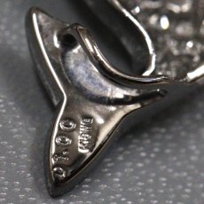 画像5: K18WGダイヤモンドペンダントトップ クジラモチーフ D1.00 3.6g (5)