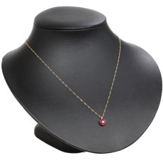 画像6: K18ルビーダイヤモンドペンダント フラワーモチーフ R0.35 D0.05 1.9g 43cm (6)