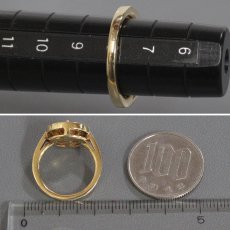 画像8: K18ダイヤモンドリング D0.416 D0.388 6.3g #8 (8)