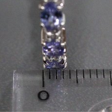 画像7: K18WGタンザナイトダイヤモンドテニスブレスレット TZ5.00 D0.50 8.9g 17cm (7)