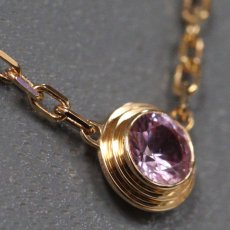 画像2: 750PG ダムール ネックレス ピンクサファイア 2.8g 40cm(B7218400)内外箱 保証書 (2)