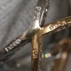 画像5: K18PG/Pt900ダイヤモンドネックレス D0.25 D0.25 4.9g AJ付45cm (5)