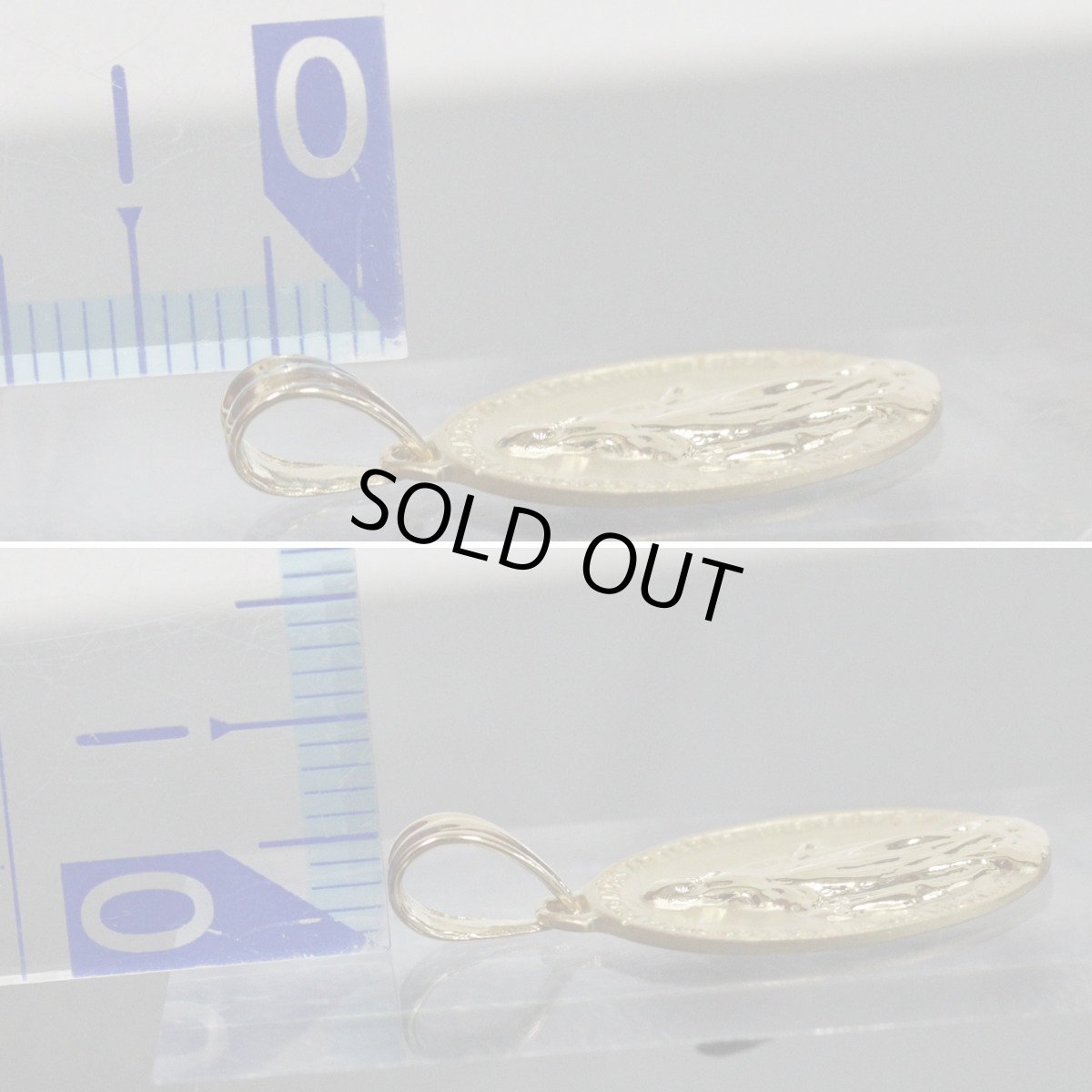 画像6: K18ペンダントトップ 聖母マリアモチーフ 2.9g (6)