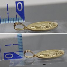 画像6: K18ペンダントトップ 聖母マリアモチーフ 2.9g (6)