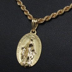 画像8: K18ペンダントトップ 聖母マリアモチーフ 2.9g (8)