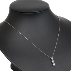 画像4: トリロジー Pt900/850ダイヤモンドネックレス D1.034 4.4g AJ付45cm 鑑定書 (4)