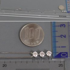 画像7: トリロジー Pt900/850ダイヤモンドネックレス D1.034 4.4g AJ付45cm 鑑定書 (7)