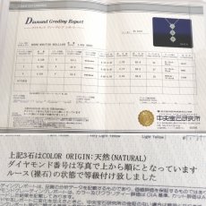 画像8: トリロジー Pt900/850ダイヤモンドネックレス D1.034 4.4g AJ付45cm 鑑定書 (8)