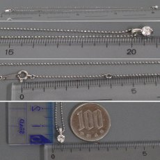 画像8: Pt900/850ダイヤモンドペンダント D0.249 1.7g 40cm 鑑定書 (8)