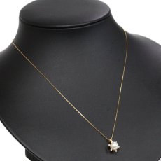 画像6: K18パールダイヤモンドネックレス D0.08 2.4g パール6.9mm 44cm (6)