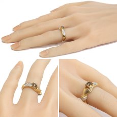 画像10: K18ダイヤモンドリング ハンドモチーフ D0.55 D0.13 6.2g #12 (10)