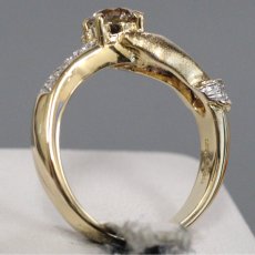 画像5: K18ダイヤモンドリング ハンドモチーフ D0.55 D0.13 6.2g #12 (5)