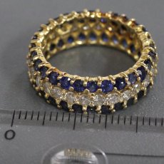 画像8: 18K/750サファイアダイヤモンドリング S3.13 D1.40 5.7g #13 (8)