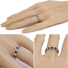 画像10: Pt900サファイアダイヤモンドリング S0.63 D0.50 3.2g #11 (10)