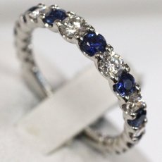 画像4: Pt900サファイアダイヤモンドリング S0.63 D0.50 3.2g #11 (4)