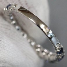 画像5: Pt900サファイアダイヤモンドリング S0.63 D0.50 3.2g #11 (5)