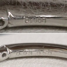 画像7: Pt900サファイアダイヤモンドリング S0.63 D0.50 3.2g #11 (7)