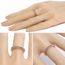 画像10: ジーエスティーヴィー K18PGテーパーカットダイヤモンドリング D0.25 2.6g #16.5 (10)