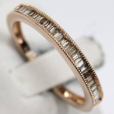 画像4: ジーエスティーヴィー K18PGテーパーカットダイヤモンドリング D0.25 2.6g #16.5 (4)