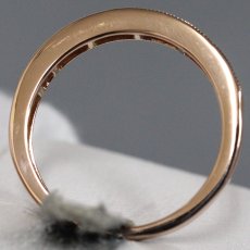 画像5: ジーエスティーヴィー K18PGテーパーカットダイヤモンドリング D0.25 2.6g #16.5 (5)