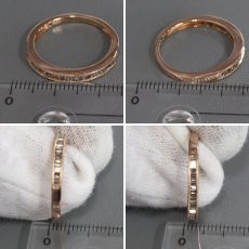 画像9: ジーエスティーヴィー K18PGテーパーカットダイヤモンドリング D0.25 2.6g #16.5 (9)