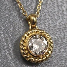 画像1: セイコー/ニナリッチ K18ダイヤモンドネックレス D0.30 2.5g 40cm (1)