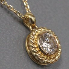 画像2: セイコー/ニナリッチ K18ダイヤモンドネックレス D0.30 2.5g 40cm (2)