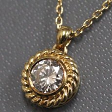 画像3: セイコー/ニナリッチ K18ダイヤモンドネックレス D0.30 2.5g 40cm (3)