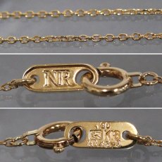 画像7: セイコー/ニナリッチ K18ダイヤモンドネックレス D0.30 2.5g 40cm (7)