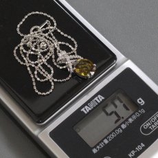 画像10: K18WGスフェーンダイヤモンドペンダント 2.54 D0.18 5.7g AJ付45cm (10)