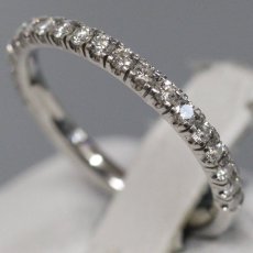 画像2: Pt950 エタンセル ドゥ カルティエ ウェディングリング セミパヴェセッティング(B4221948)2.7g #7.5(#48)内外箱 保証書 (2)