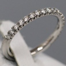 画像3: Pt950 エタンセル ドゥ カルティエ ウェディングリング セミパヴェセッティング(B4221948)2.7g #7.5(#48)内外箱 保証書 (3)