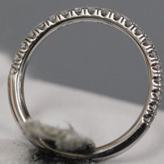 画像5: Pt950 エタンセル ドゥ カルティエ ウェディングリング セミパヴェセッティング(B4221948)2.7g #7.5(#48)内外箱 保証書 (5)