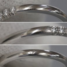 画像6: Pt950 エタンセル ドゥ カルティエ ウェディングリング セミパヴェセッティング(B4221948)2.7g #7.5(#48)内外箱 保証書 (6)