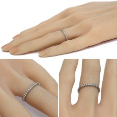 画像9: Pt950 エタンセル ドゥ カルティエ ウェディングリング セミパヴェセッティング(B4221948)2.7g #7.5(#48)内外箱 保証書 (9)